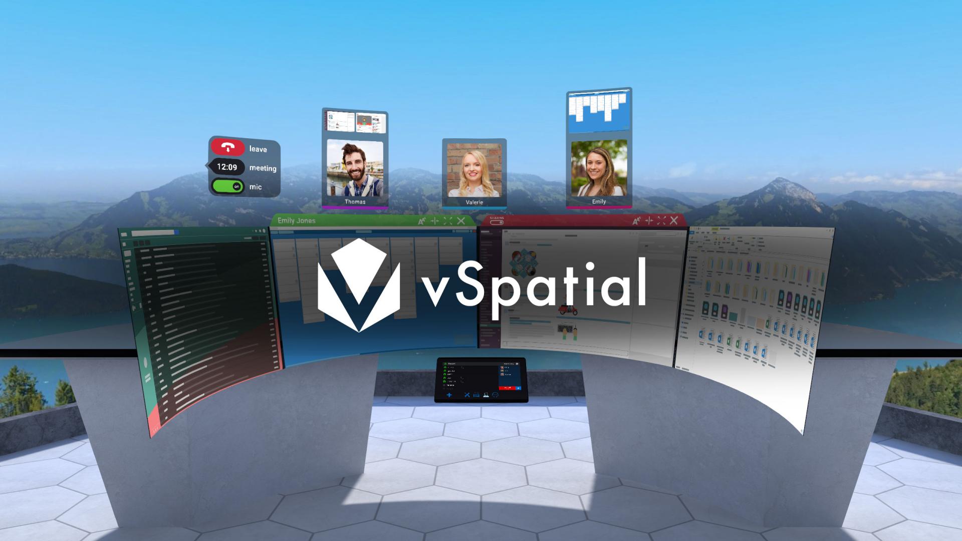 vSpatial meeting & logo